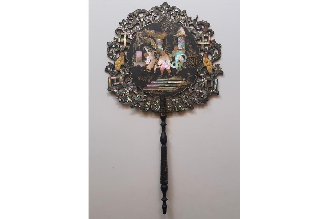 Chinoiserie, fixed fans, Napoleon III period