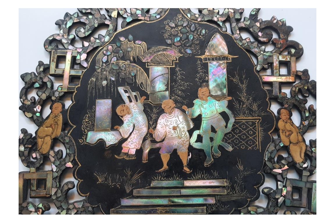 Chinoiserie, fixed fans, Napoleon III period