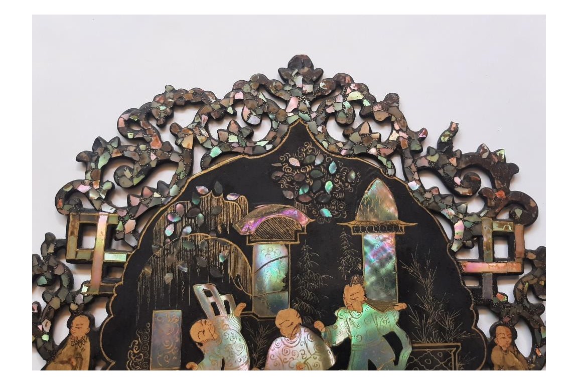 Chinoiserie, fixed fans, Napoleon III period