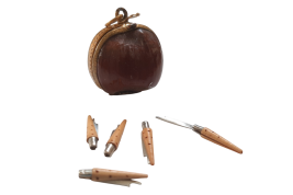 Surprise hazelnut, Nontron cutlery, 19th-20th century