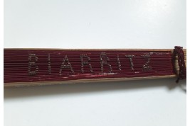 Les perles de Biarritz, éventail vers 1890