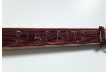 Biarritz beads, fan circa 1890