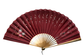 Biarritz beads, fan circa 1890