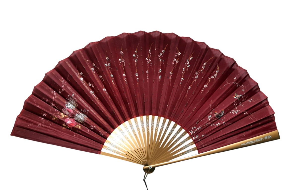 Biarritz beads, fan circa 1890