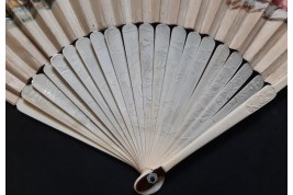 Mysterious runes, fan circa 1730–40