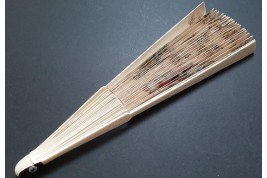 Mysterious runes, fan circa 1730–40
