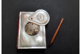 Dance card with mirror, 19th century