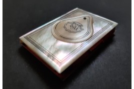 Dance card with mirror, 19th century