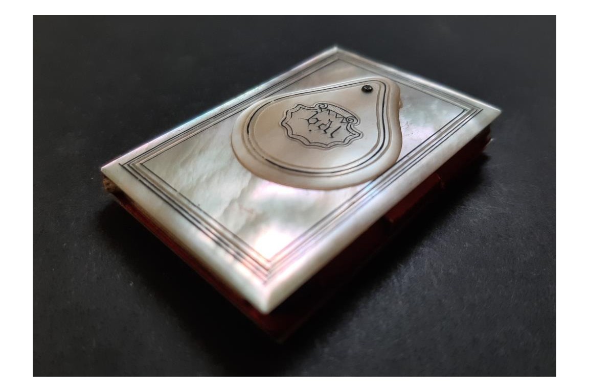 Dance card with mirror, 19th century