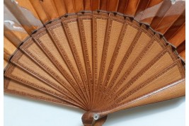 Cat in the hot air balloon, late th century fan