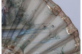 Spy love, inside-out fan, circa 1900