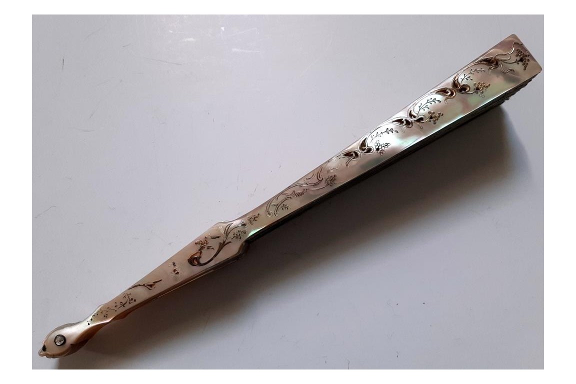 Spy love, inside-out fan, circa 1900