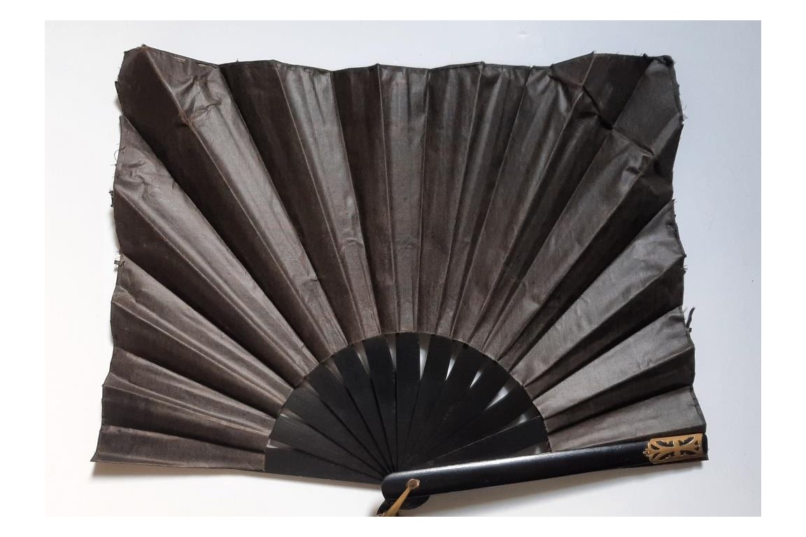 The open window, mouchoir fan, circa 1900