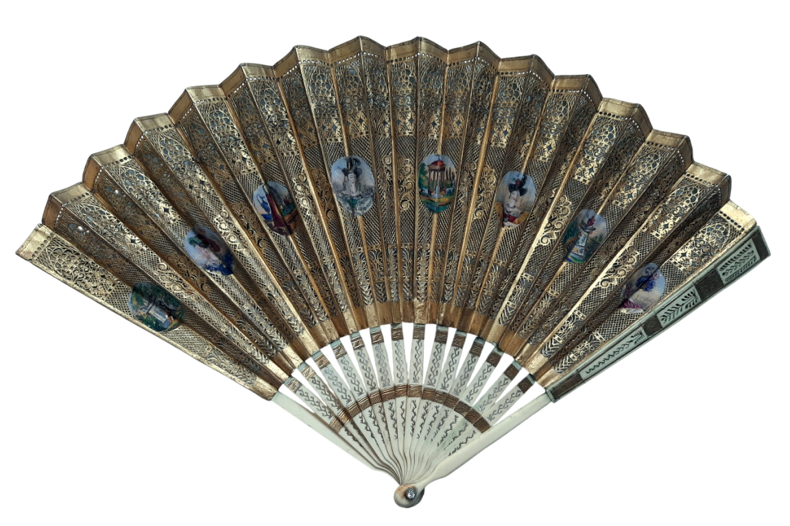 Elegant women of the Second Republic ? Fan circa 1848