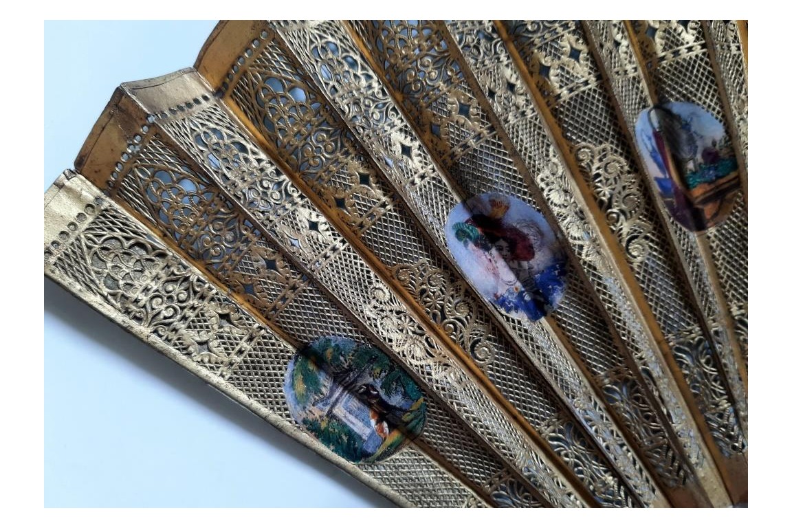 Elegant women of the Second Republic ? Fan circa 1848