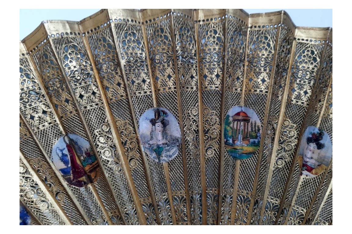 Elegant women of the Second Republic ? Fan circa 1848