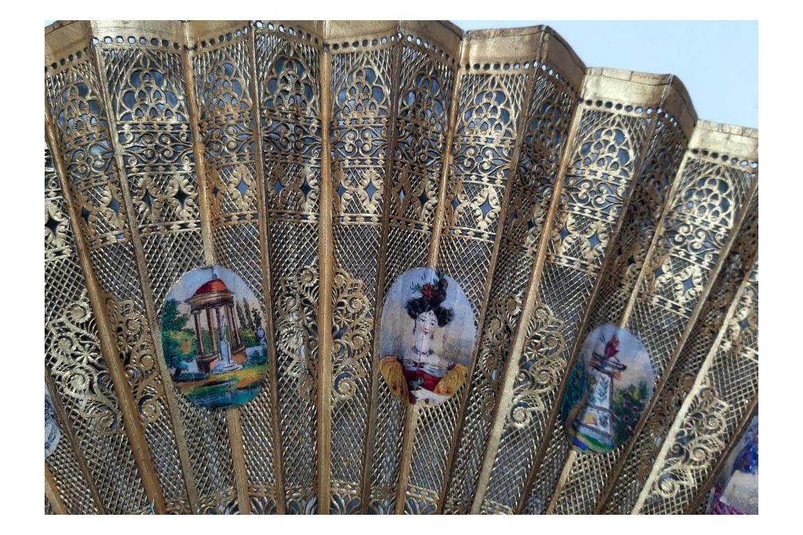 Elegant women of the Second Republic ? Fan circa 1848