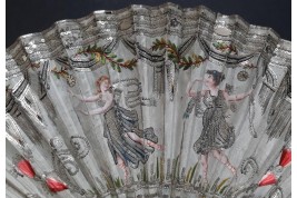 Éclair d'argent, éventail d'époque Empire
