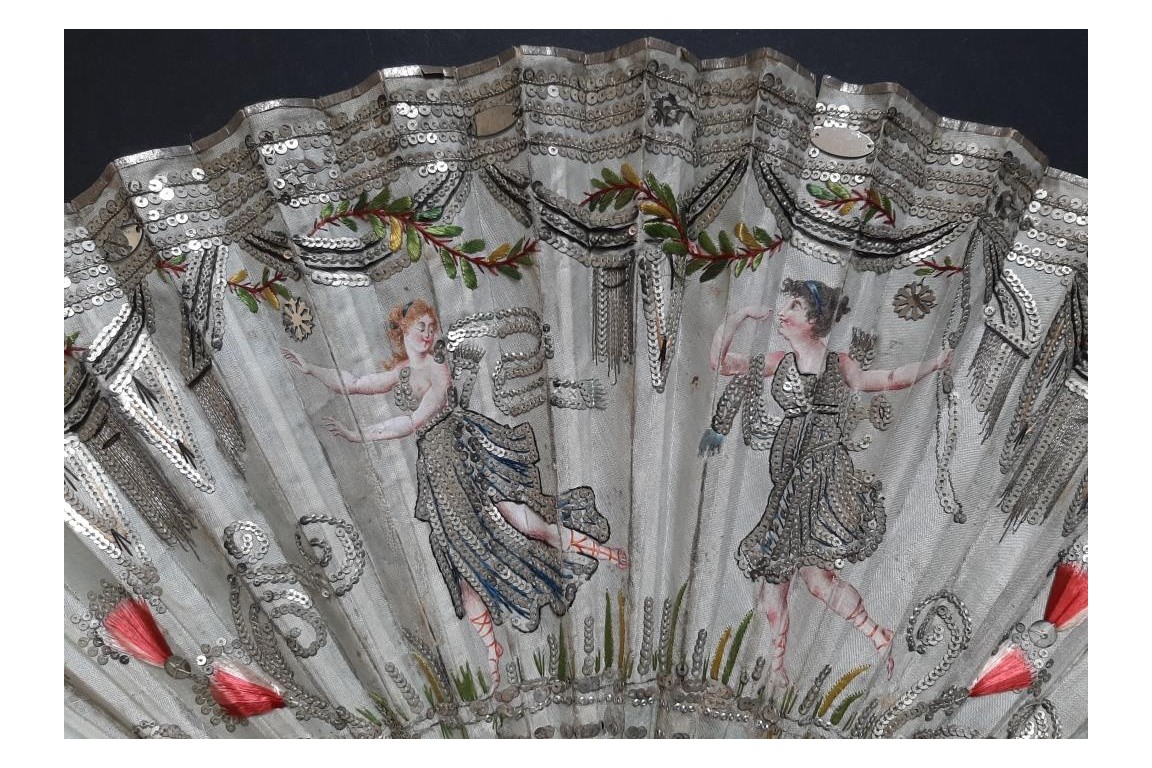 Éclair d'argent, éventail d'époque Empire