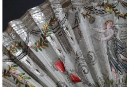 Éclair d'argent, éventail d'époque Empire