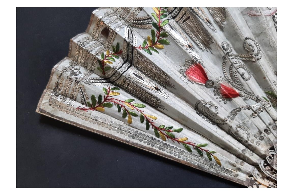 Éclair d'argent, éventail d'époque Empire