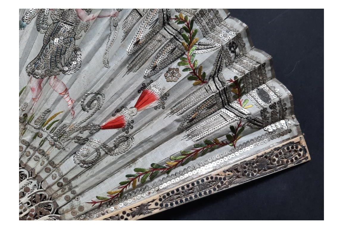 Éclair d'argent, éventail d'époque Empire