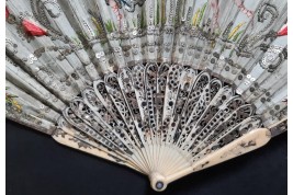 Éclair d'argent, éventail d'époque Empire