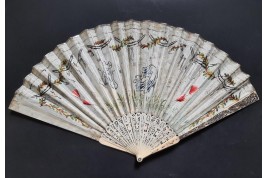 Éclair d'argent, éventail d'époque Empire