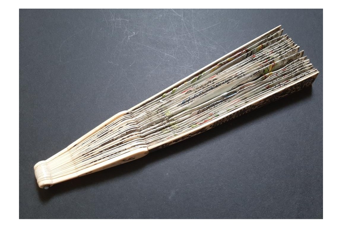 Éclair d'argent, éventail d'époque Empire