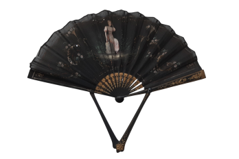 Éventail à poser, novelty vers 1900