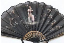 Éventail à poser, novelty vers 1900