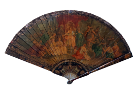 Énée et Didon, éventail XIXème siècle