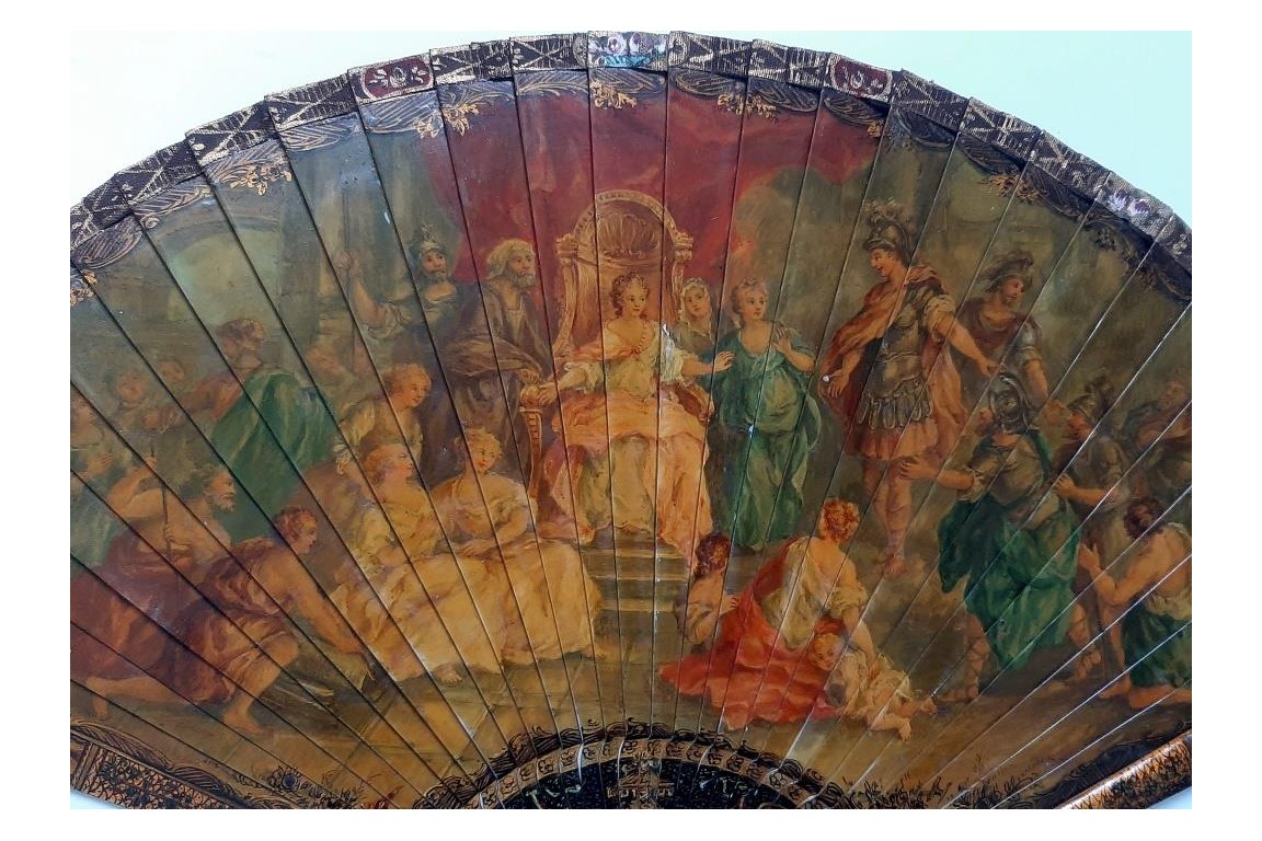 Énée et Didon, éventail XIXème siècle