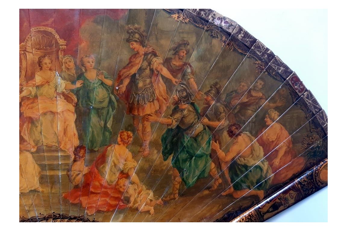 Énée et Didon, éventail XIXème siècle