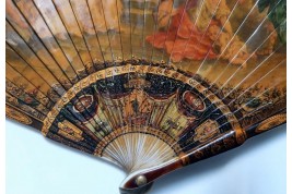 Énée et Didon, éventail XIXème siècle