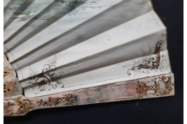 The gaze of love, fan by Micaël and Alexandre, circa 1880-95