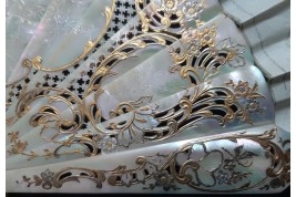 Le regard de l'amour, éventail de Micaël et Alexandre, vers 1880-95