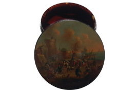 The fish market, 18th century snuffbox