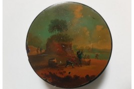 The fish market, 18th century snuffbox