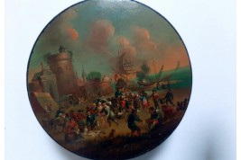 The fish market, 18th century snuffbox