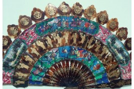 Cabriolet de Chine, éventail XIXème