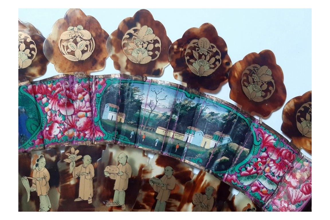 Cabriolet from China, 19th century fan