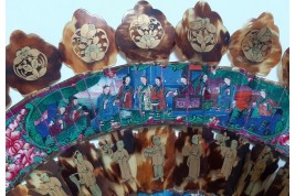 Cabriolet de Chine, éventail XIXème