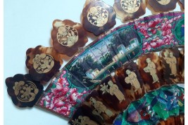 Cabriolet de Chine, éventail XIXème