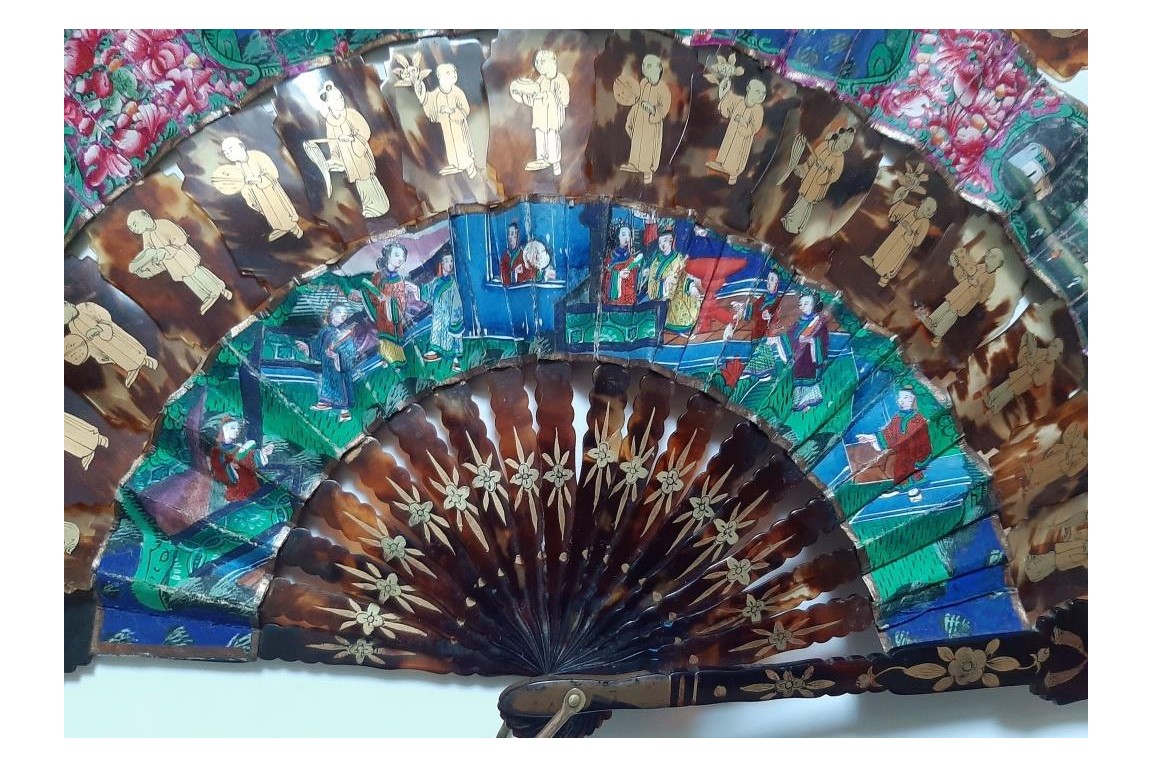 Cabriolet from China, 19th century fan
