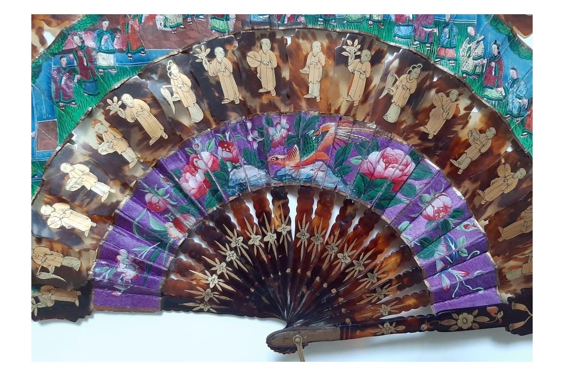 Cabriolet from China, 19th century fan