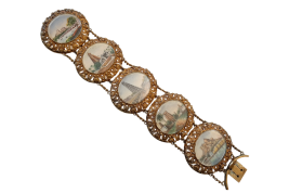 Bracelet souvenir de l'Inde, vers 1834-60