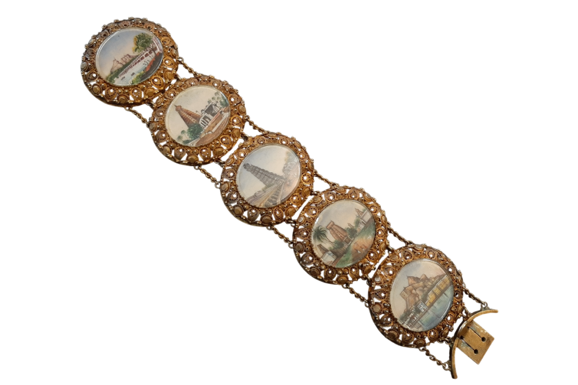 Bracelet souvenir de l'Inde, vers 1834-60