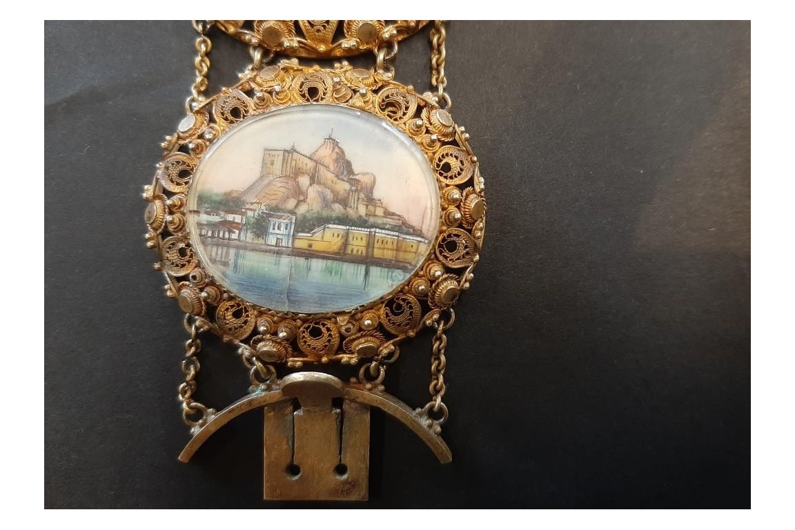 Bracelet souvenir de l'Inde, vers 1834-60