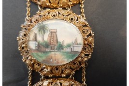 Bracelet souvenir de l'Inde, vers 1834-60